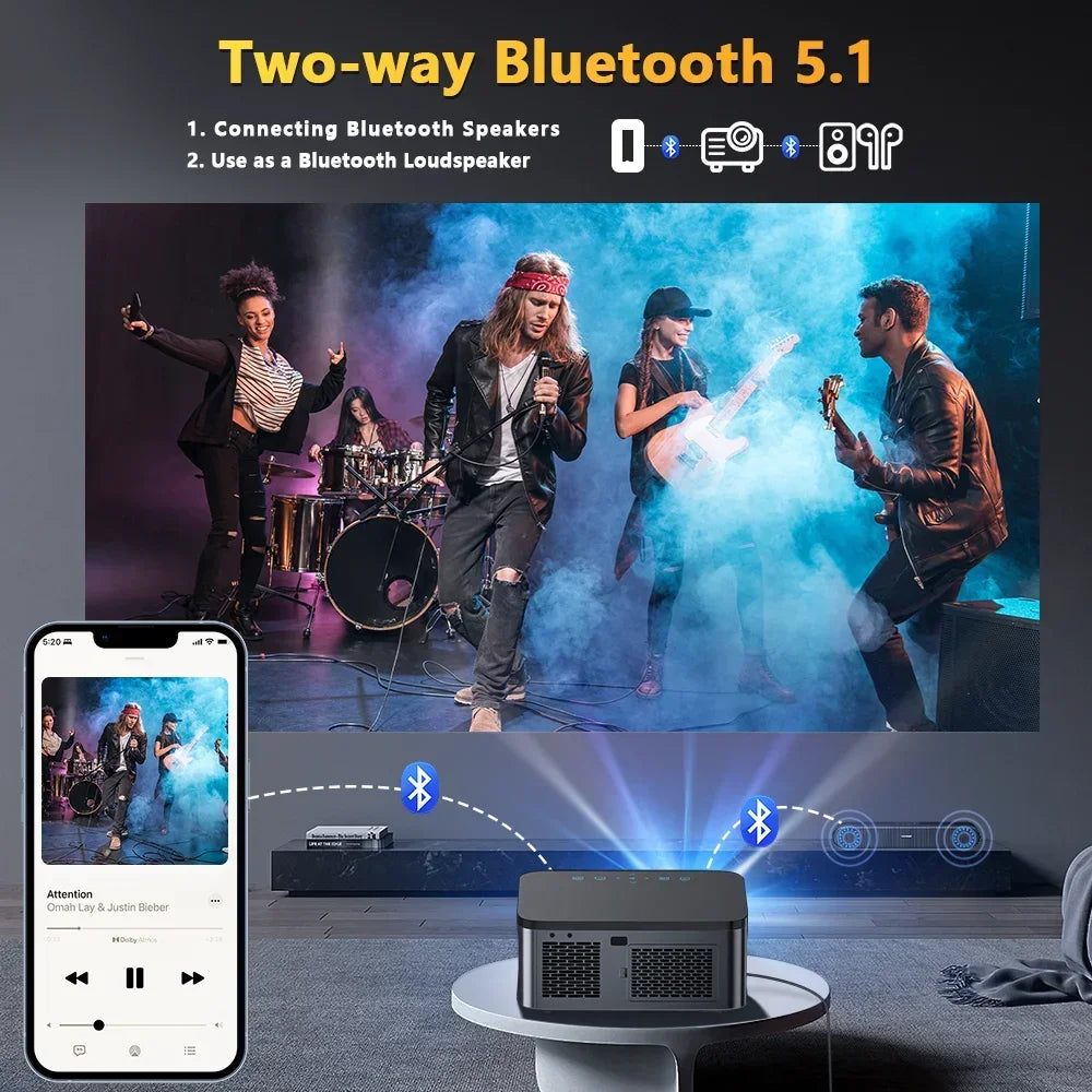 XIWBSY 1000ANSI Android Projector