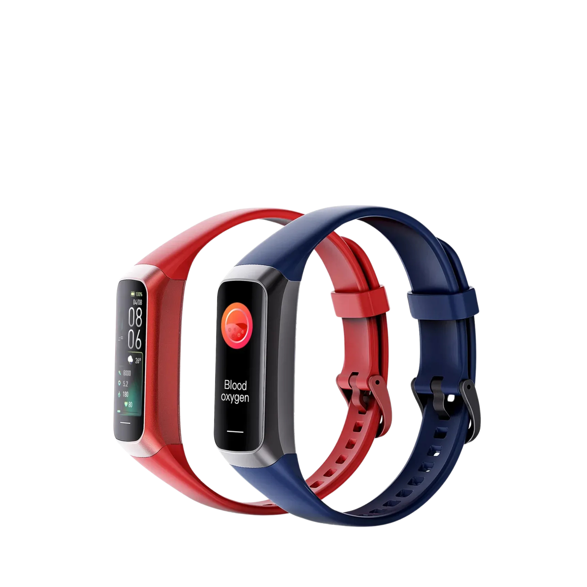 Slim Smart Watch Men Women Smart Bracelet Wristband 1.1 Inch Amoled Heart Rate Waterproof Body Temperature Fitness Tracker Band