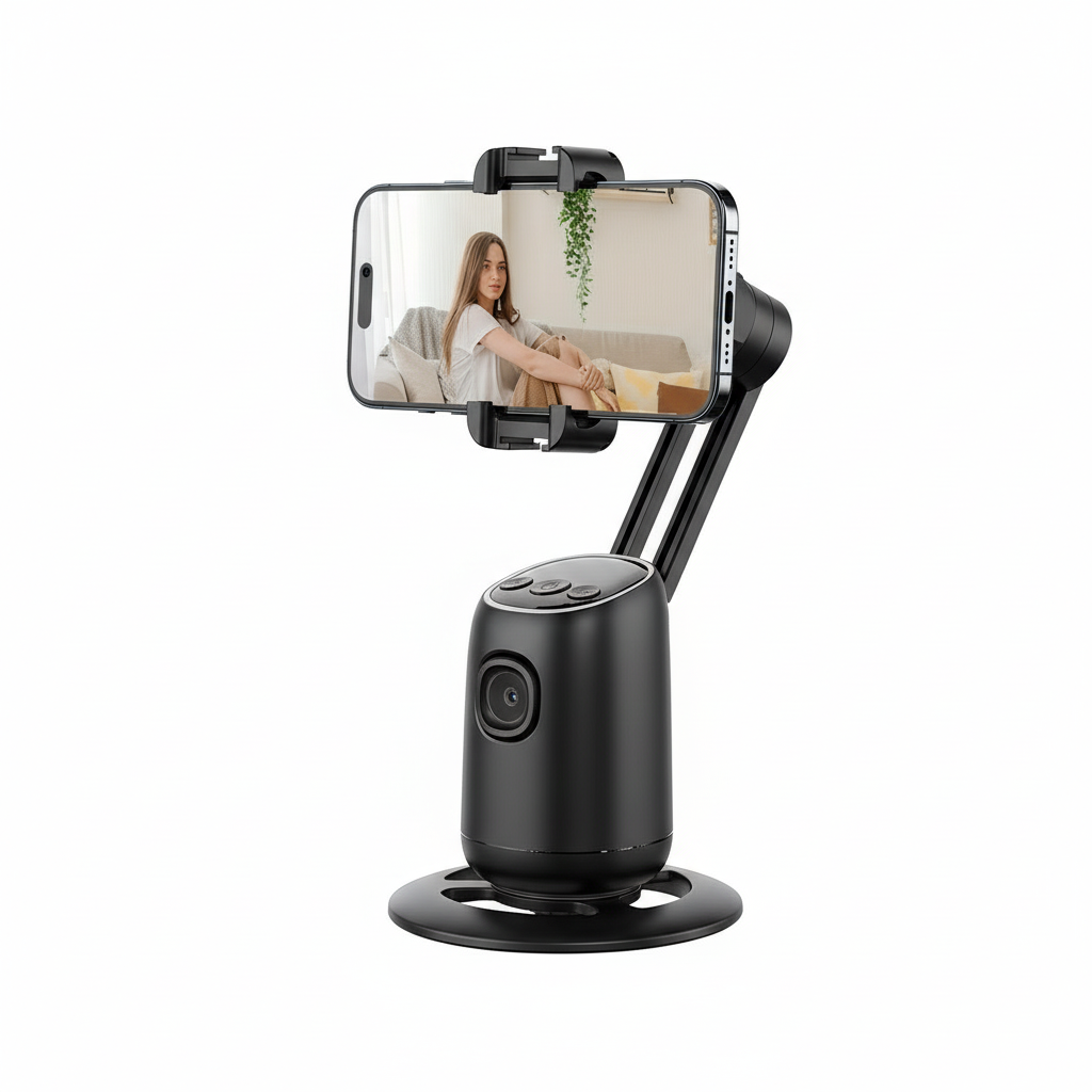 360° Face Tracking Gimbal with Phone