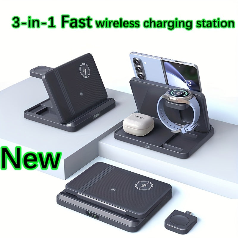 Folding Wireless Charger Three-in-One