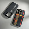 Abstract Geometric Carbon Fiber MagSafe Case