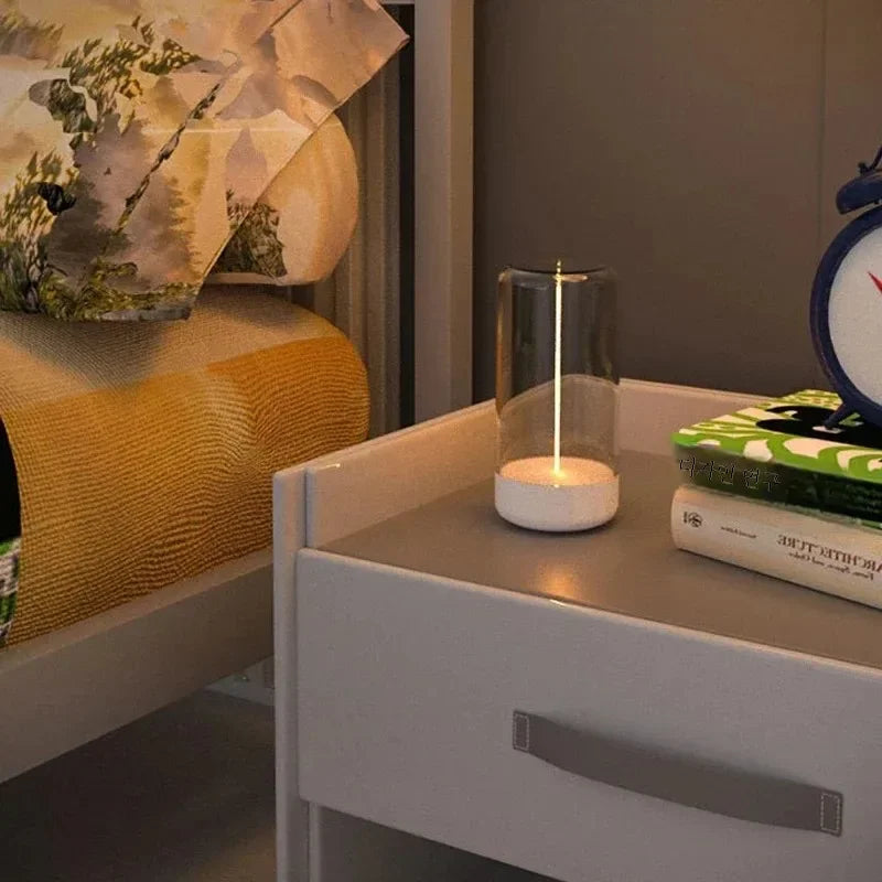 Portable Atmosphere Night Light CUP Design Type-C Rechargeable Soft Ambient Lighting Eye Protection Bedroom Camping | Basketol