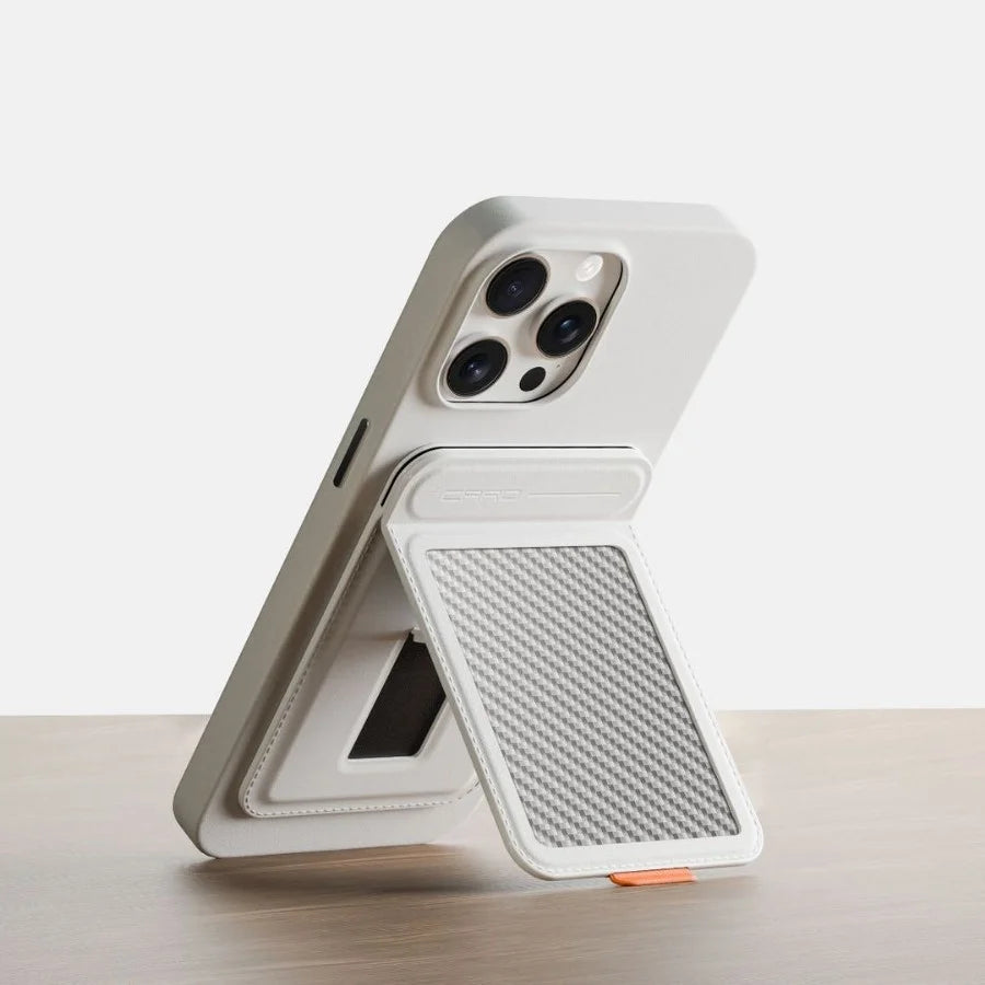 Carbon Fiber MagSafe Card Holder - Magnetic Wallet for iPhone 16 15 14 Pro Max