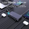 Ueetop 175W GaN Fast Charger – 6-in-1 Ultra-Thin Desktop Charging Hub with LCD Display