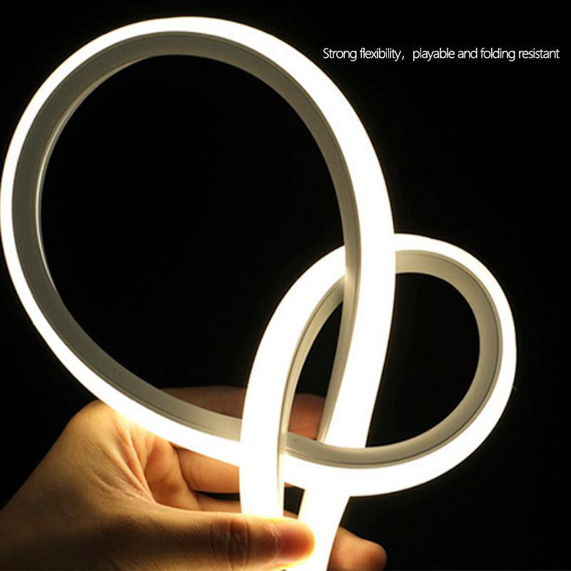 USB Neon LED Strip Lights 320 LEDs/M COB IP67 Waterproof Flexible 1M-5M 3 Color Temps DC5V Home Decor | Basketol