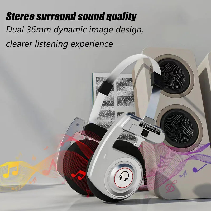 DGETG Retro Wireless Bluetooth Headphones – Classic Design, Modern Sound
