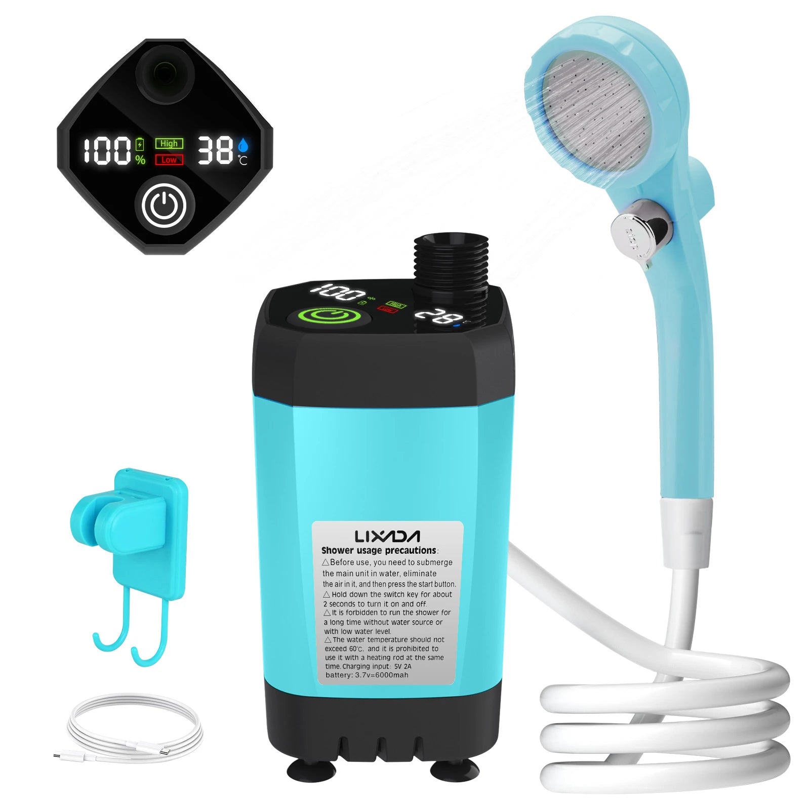 LIXADA Portable Camping Shower