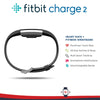 Fitbit Charge 2 smart wristband heart