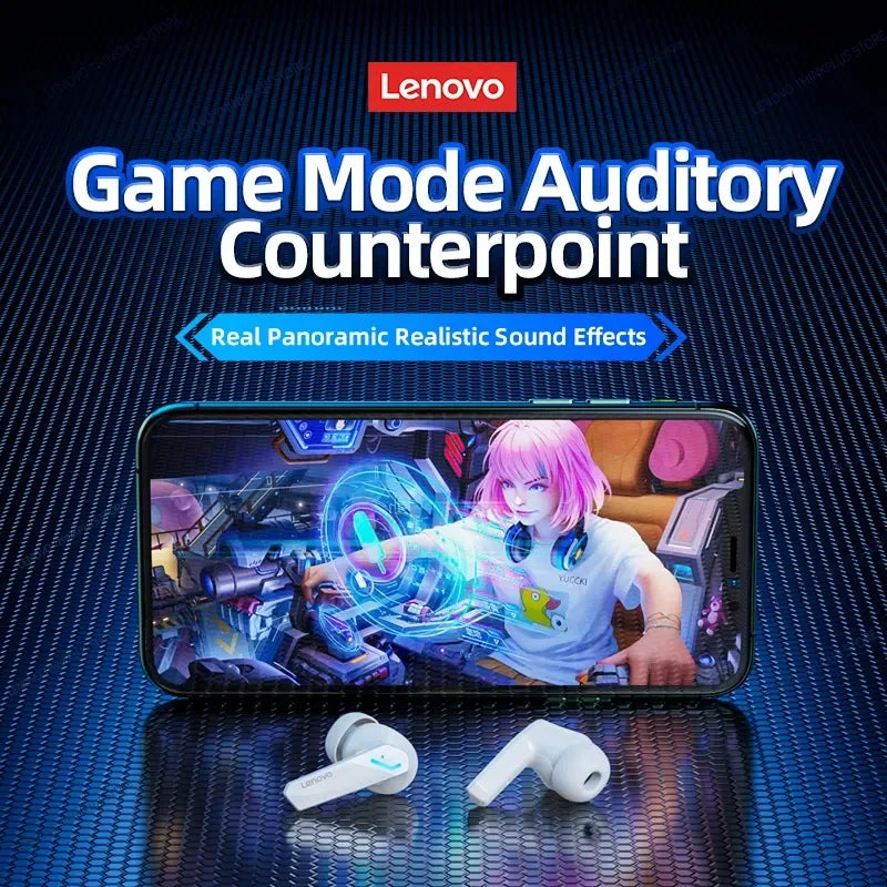 Lenovo GM2pro Wireless Headphones Bluetooth 5.4 100% Thinkplus Official Low Latency Gaming Headset Noise-canceling sport Earbuds