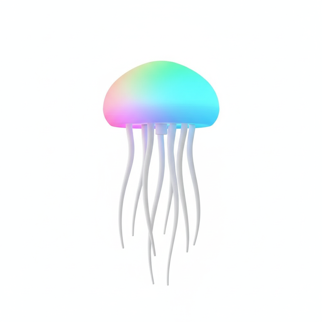 Dancing Jellyfish Night Light Front View