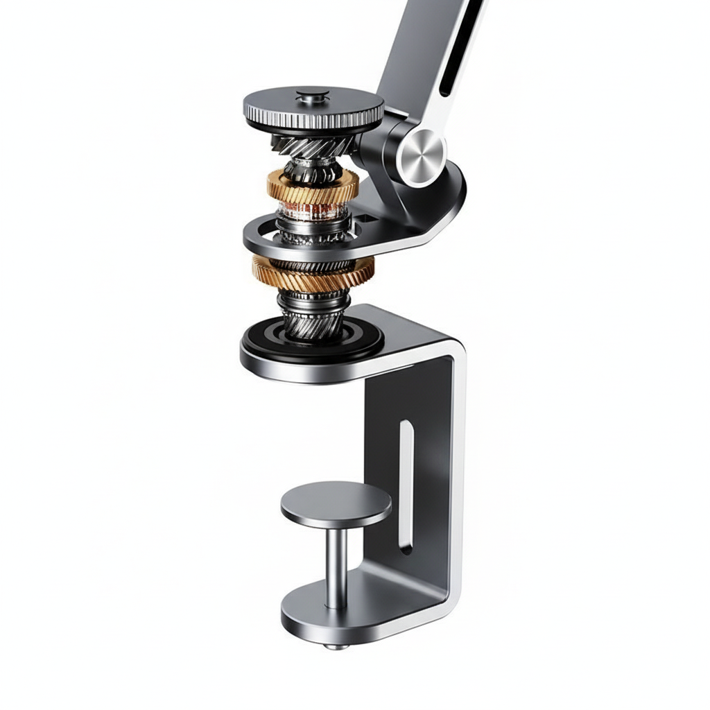 Desktop Computer Support Bracket Angled View