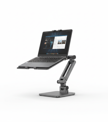 Desktop Computer Support Bracket with Device