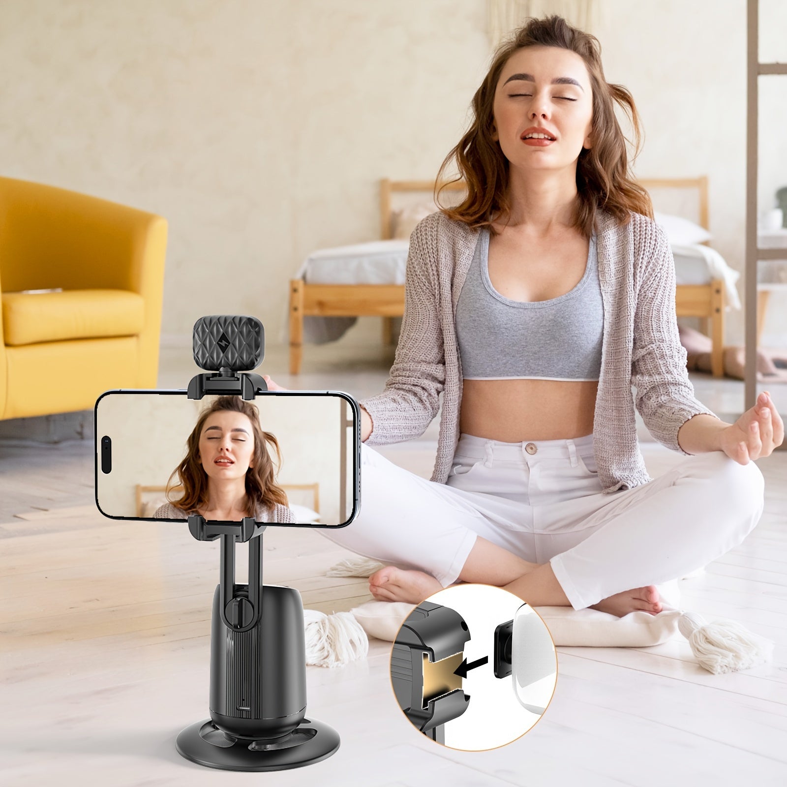 360° Face Tracking Gimbal Handheld Smartphone Stabilizer