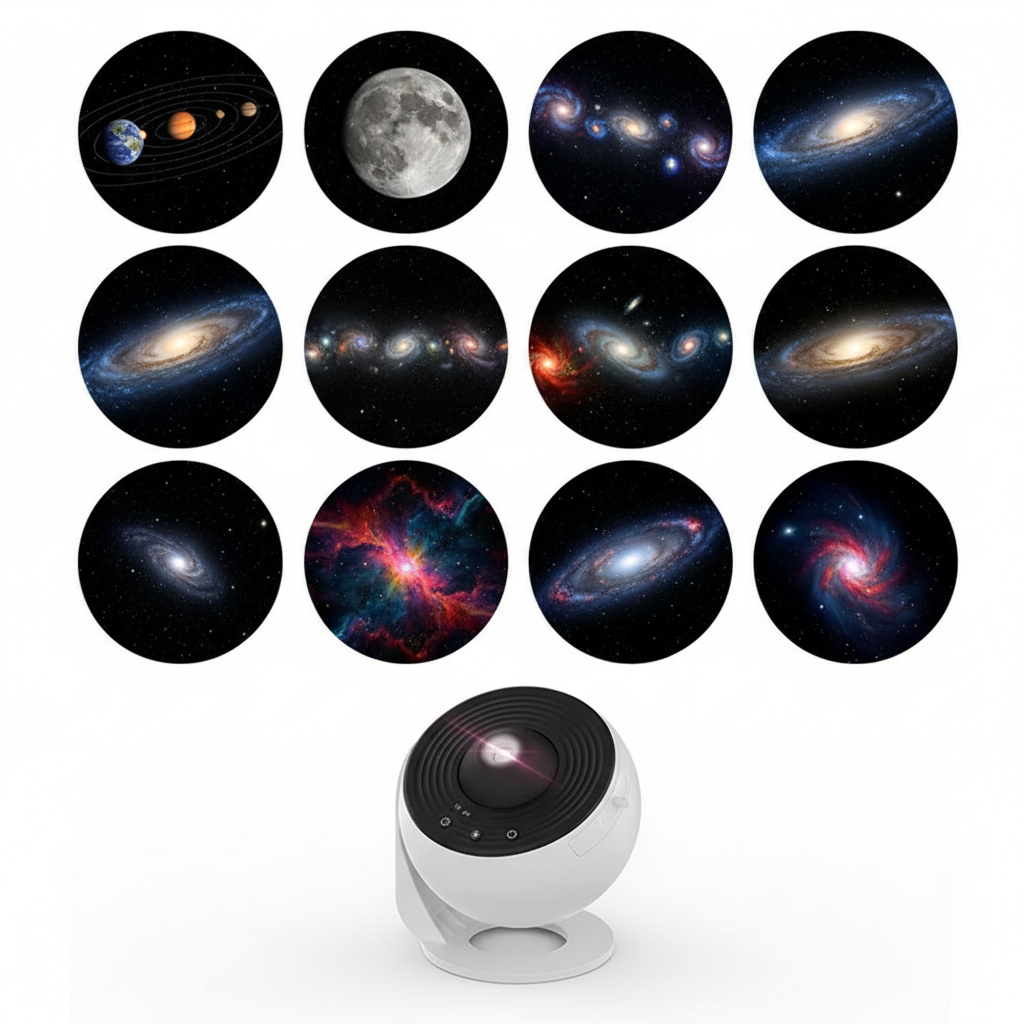 Galaxy Projector Night Light 12 Films