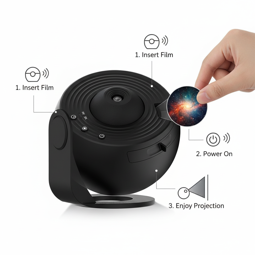 Galaxy Projector Night Light Film Insert