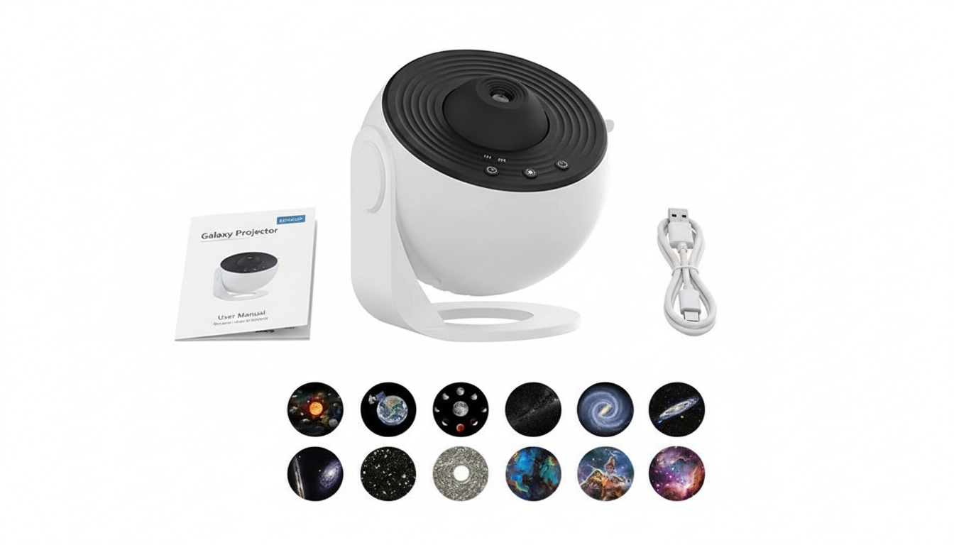 Galaxy Projector Night Light Package