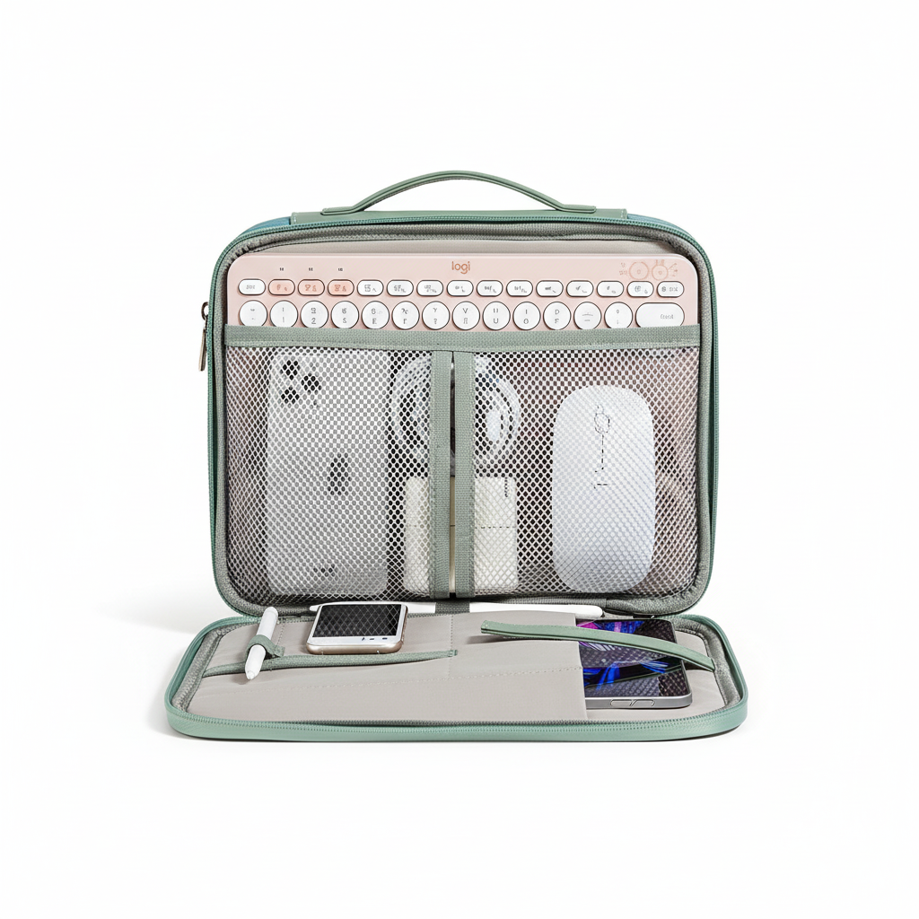 EMTRA Universal Tablet Sleeve – Waterproof, Shockproof, Organized Storage (7.9"–13")