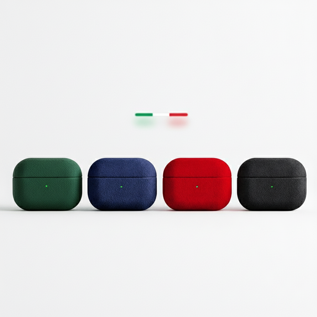 Italian Suede Leather AirPods Case